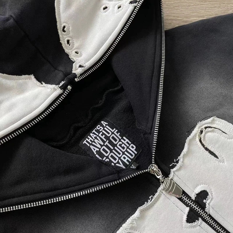 That's an Awful Lot of Cough Syrup Hoodie Skeleton Embroidery Hoodie Men Women High Quality Pullover