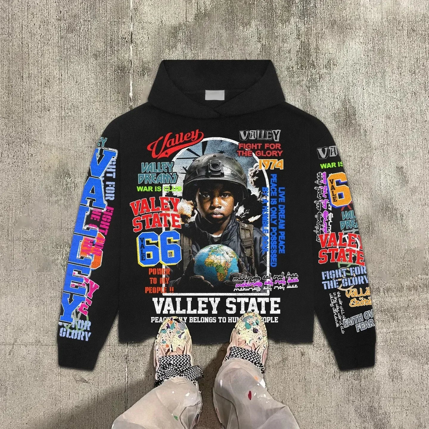 Hip Hop Religious Prints Graphic Letter Hoodies Women Y2k Tops Sweatshirt Oversized Hoodie Women Mens Clothes Streetwear