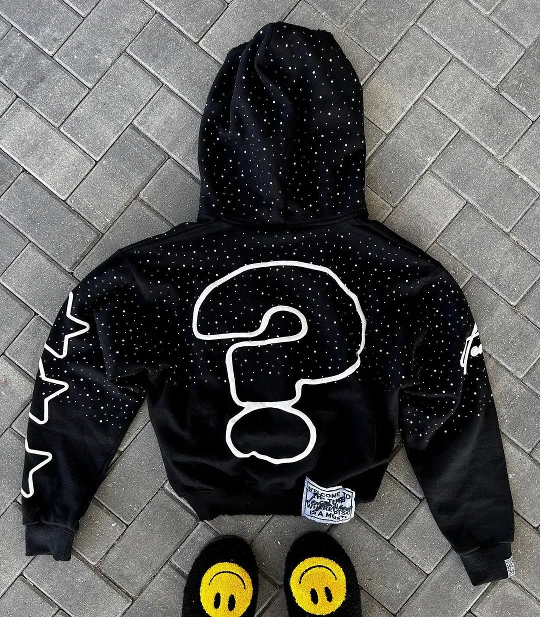 2024 American New Trend Who Cares Get Some Money Printed Zipper Sweater Men's and Women's Y2K Harajuku Hip Hop Goth Casual Coat