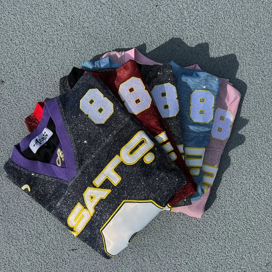 Y2K T shirt oversized fluorescent digital quick drying loose fitting jersey embroidered graphic shirts retro unisex street shirt