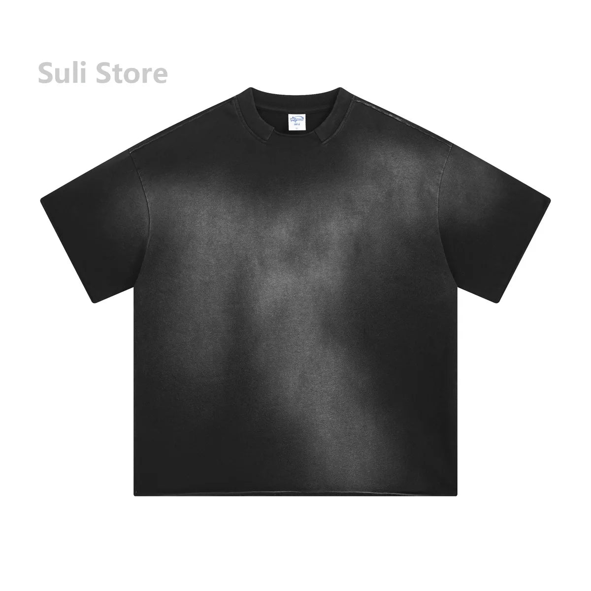 2025 Summer Washing Water To Make Old American Retro Street Trend Brand Men's Short-sleeved Shorts Set