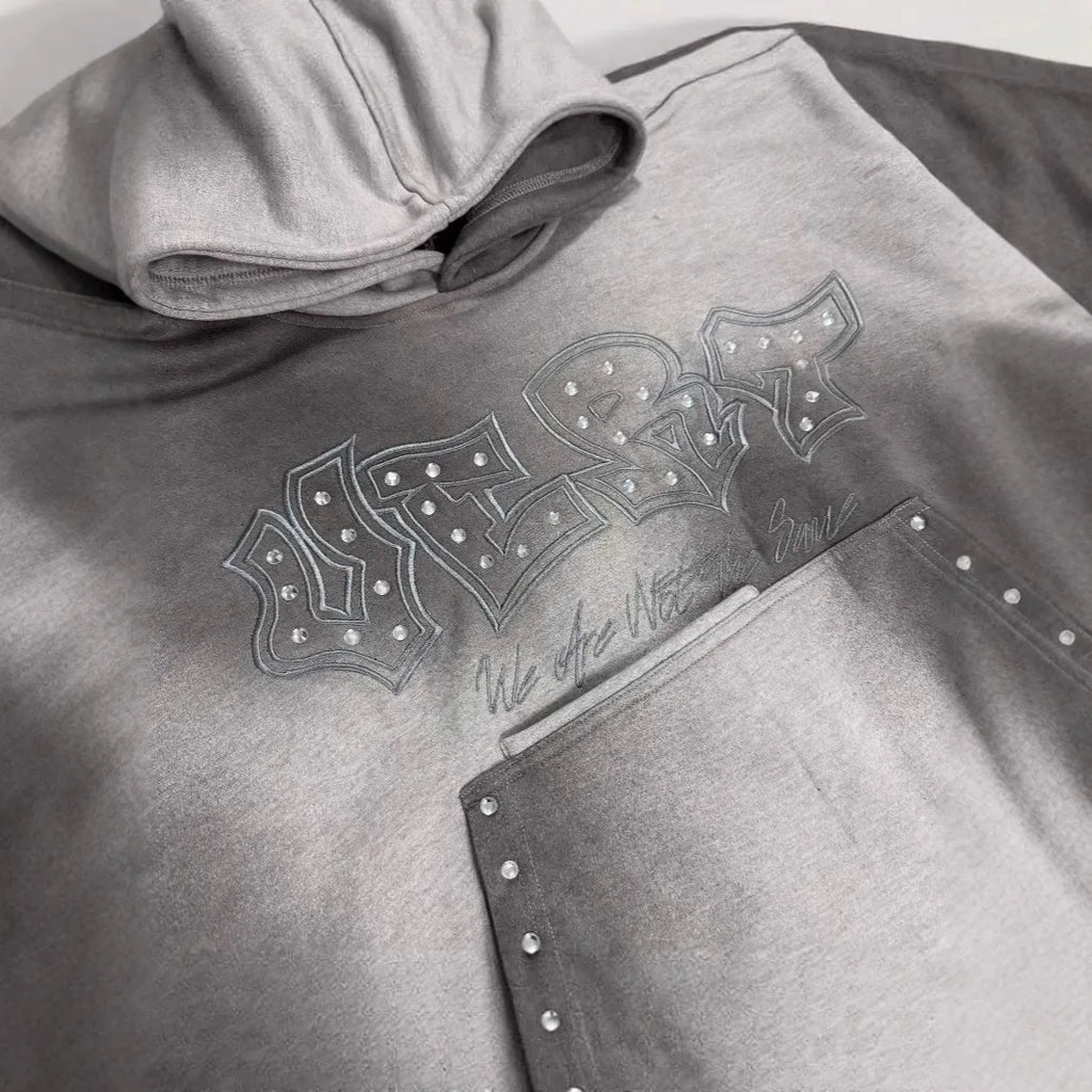 Fashionable rhinestone design new pullover hoodie hoodie for both men and women loose and personalized hoodie top