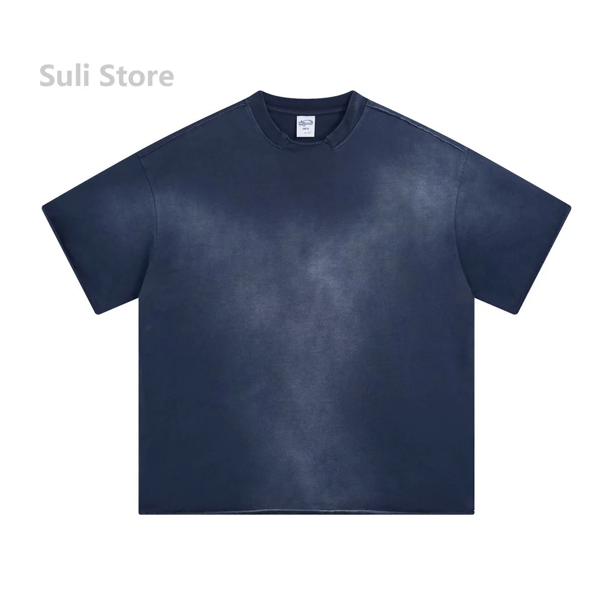 2025 Summer Washing Water To Make Old American Retro Street Trend Brand Men's Short-sleeved Shorts Set