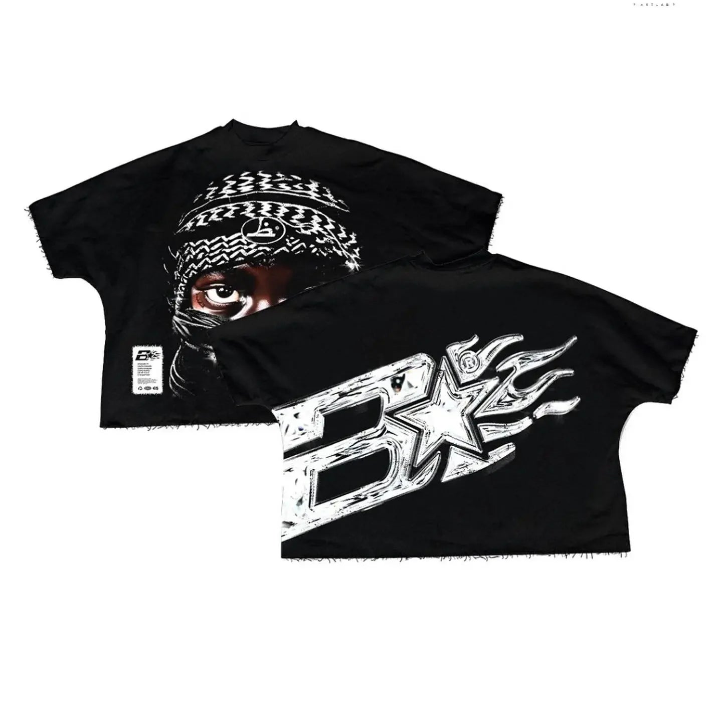 Retro Y2K Streetwear T-Shirt Harajuku Hip Hop Gothic Cotton Short Sleeve Men Women Character Graphic Print New Arrival