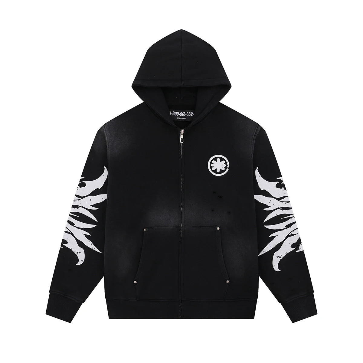 High Street Washed Vintage Terry Hooded Hoodies for Men Pullover Baggy Cotton Sweatshirts Jackets Oversized Loose Hoody