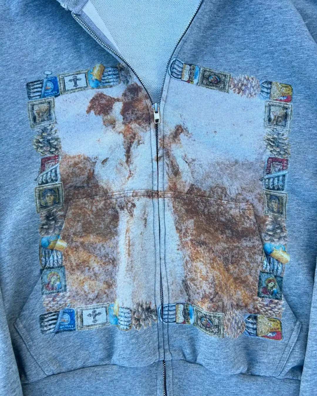 Hip-hop retro spring and autumn men casual hoodie personalized pattern printing Harajuku street men and women sweatshirts