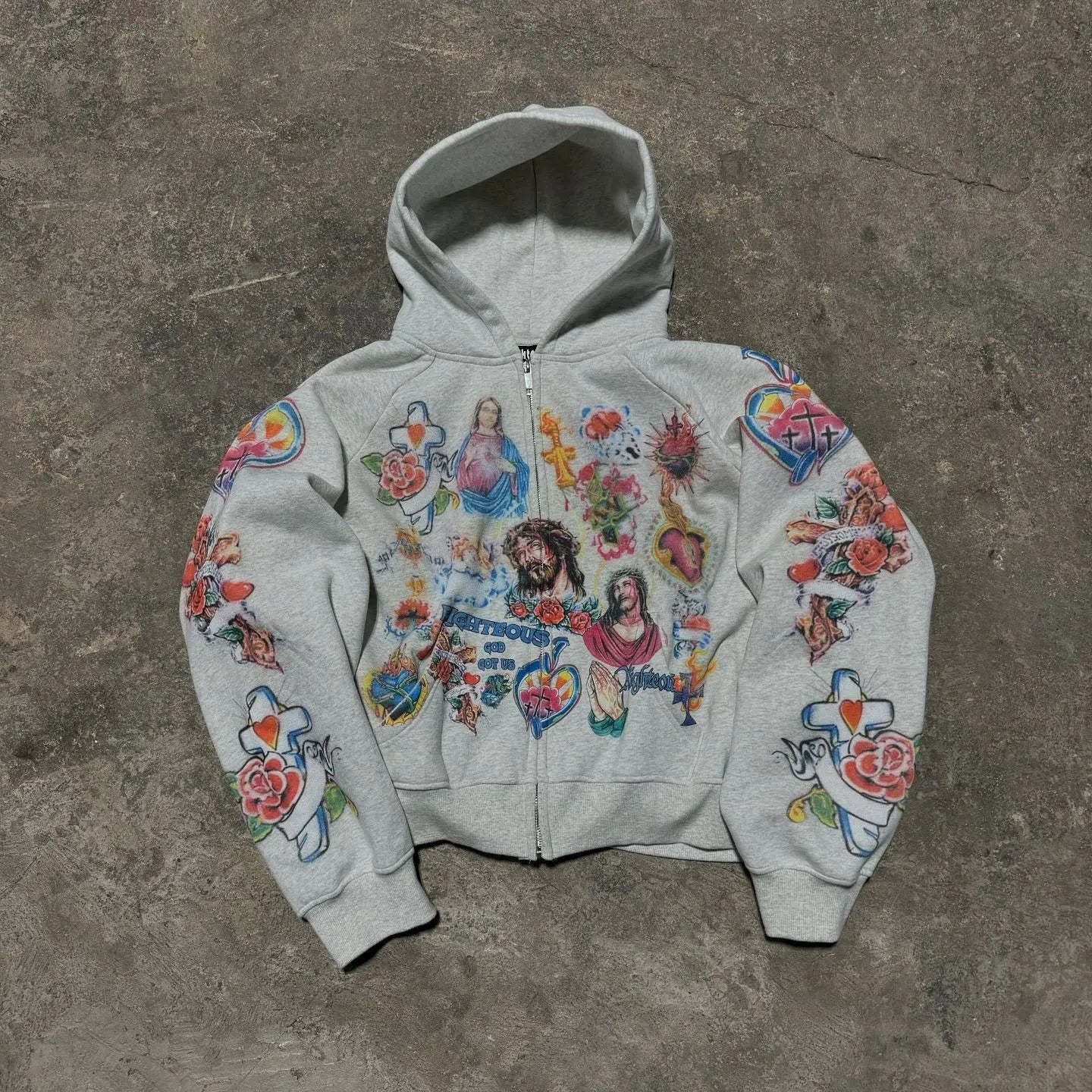 2025 Street Casual Clothing Retro Pattern Printed Hoodie Loose Temperament Men's Hoodie Gothic Rock Fashion Sports Hoodie