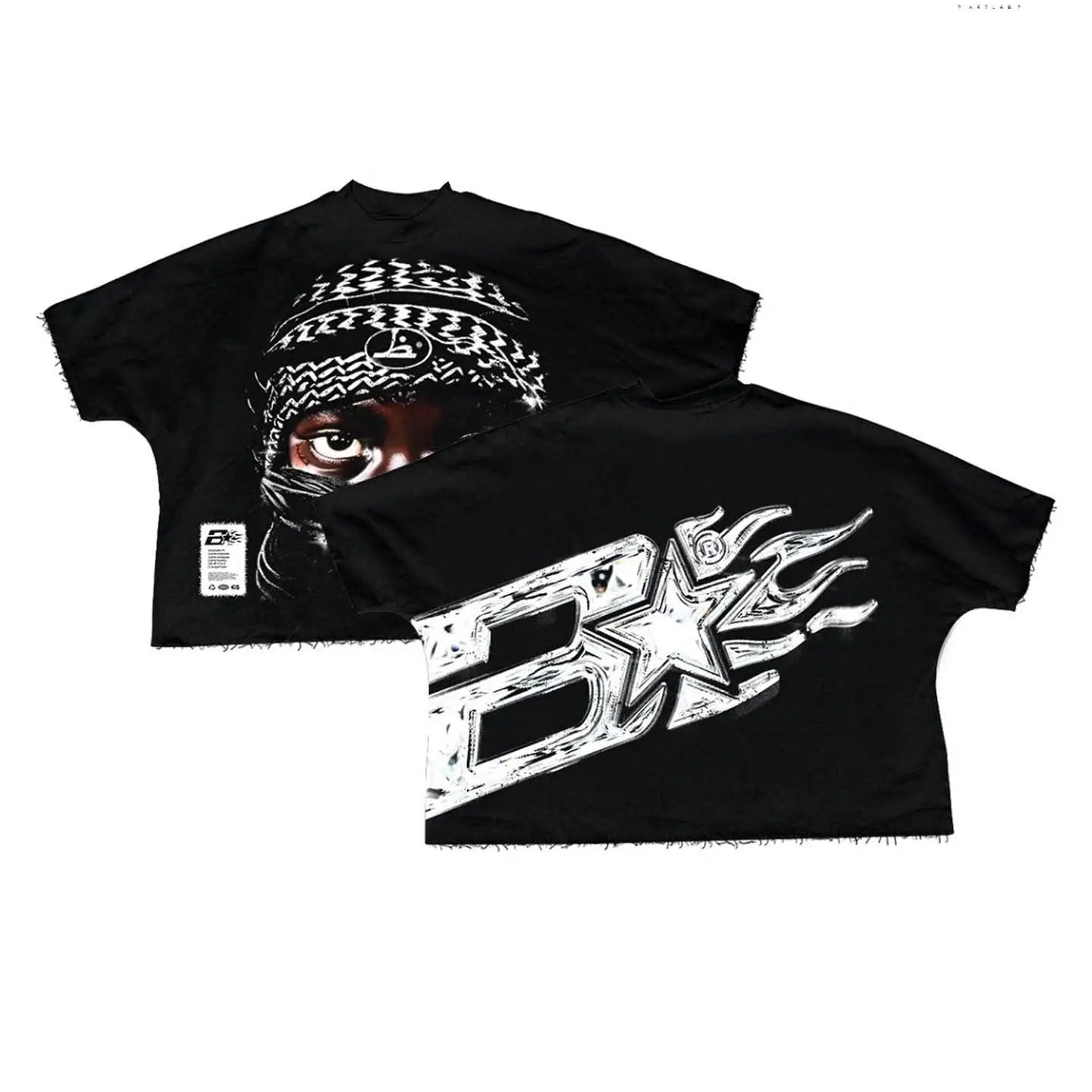 Retro Y2K Streetwear T-Shirt Harajuku Hip Hop Gothic Cotton Short Sleeve Men Women Character Graphic Print New Arrival