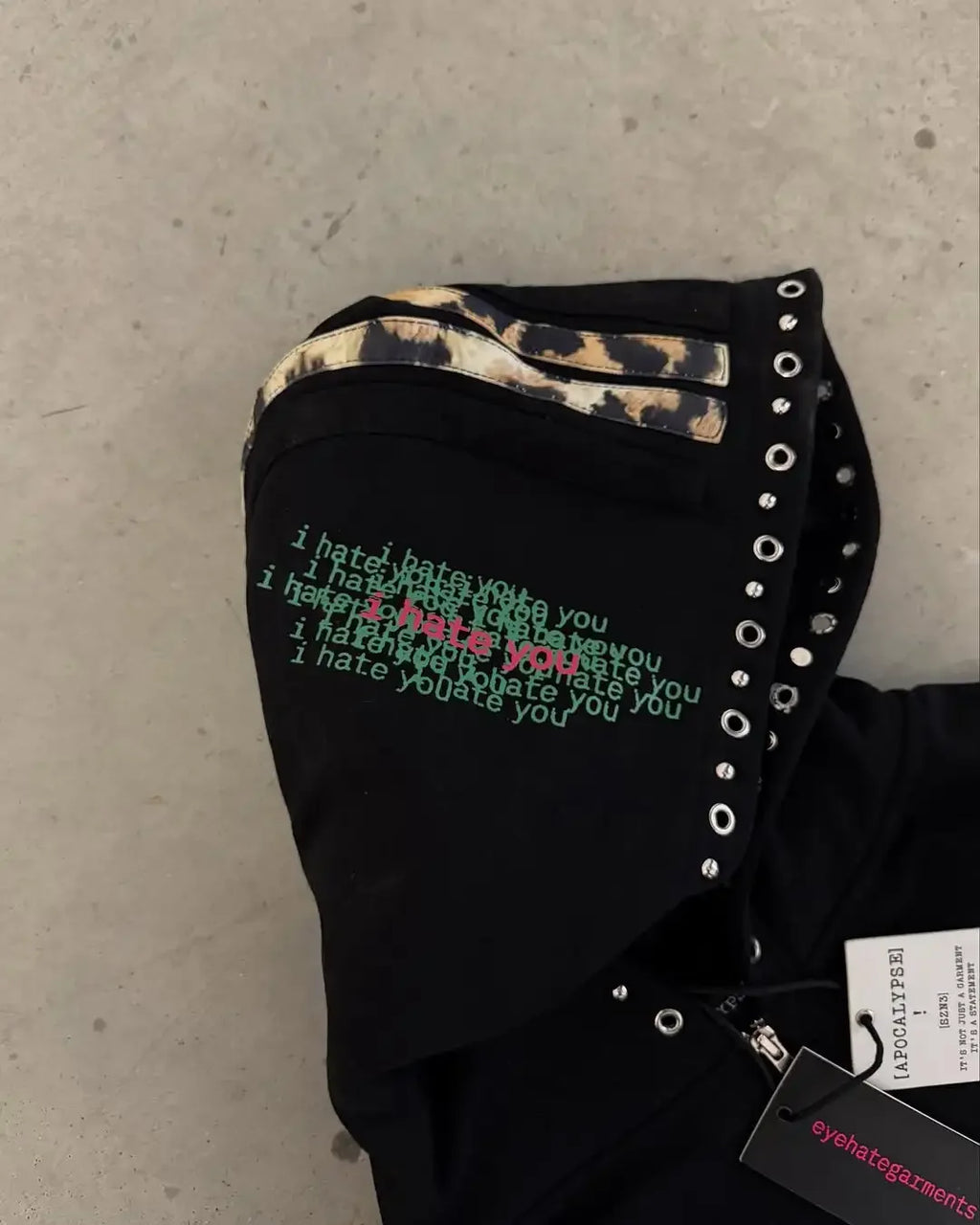 Eyehategarment Street Fashion Hoodie Harajuku Fashion Leopard Print Loose Hoodie Men Women Loose Casual Hoodie Jacket Streetwear