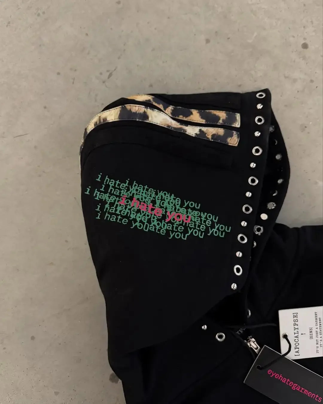 Eyehategarment Street Fashion Hoodie Harajuku Fashion Leopard Print Loose Hoodie Men Women Loose Casual Hoodie Jacket Streetwear